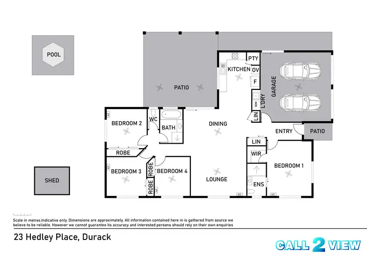 Floorplan of Homely house listing, 23 Hedley Place, Durack NT 830