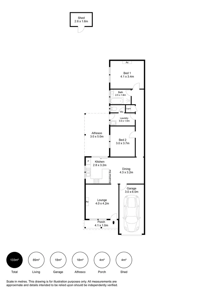 Floorplan of Homely house listing, 4A Charlotte Drive, Paralowie SA 5108