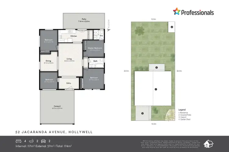 Floorplan of Homely house listing, 52 Jacaranda Avenue, Hollywell QLD 4216