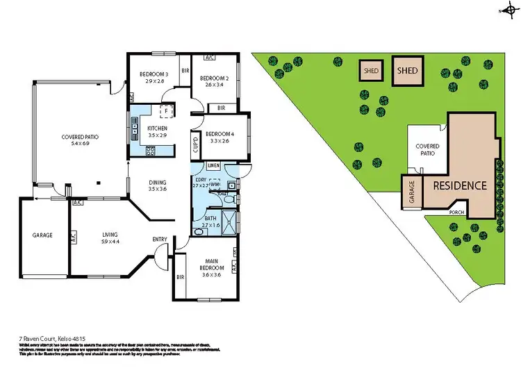 Floorplan of Homely house listing, 7 Raven Court, Kelso QLD 4815