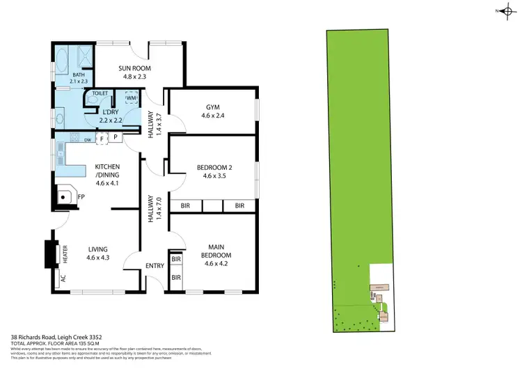 Floorplan of Homely house listing, 38 Richards Road, Leigh Creek VIC 3352