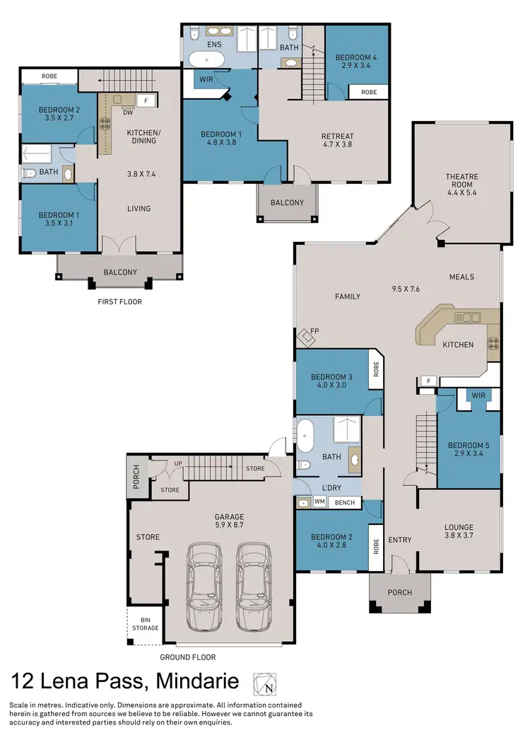 Floorplan of Homely house listing, 12 Lena Pass, Mindarie WA 6030
