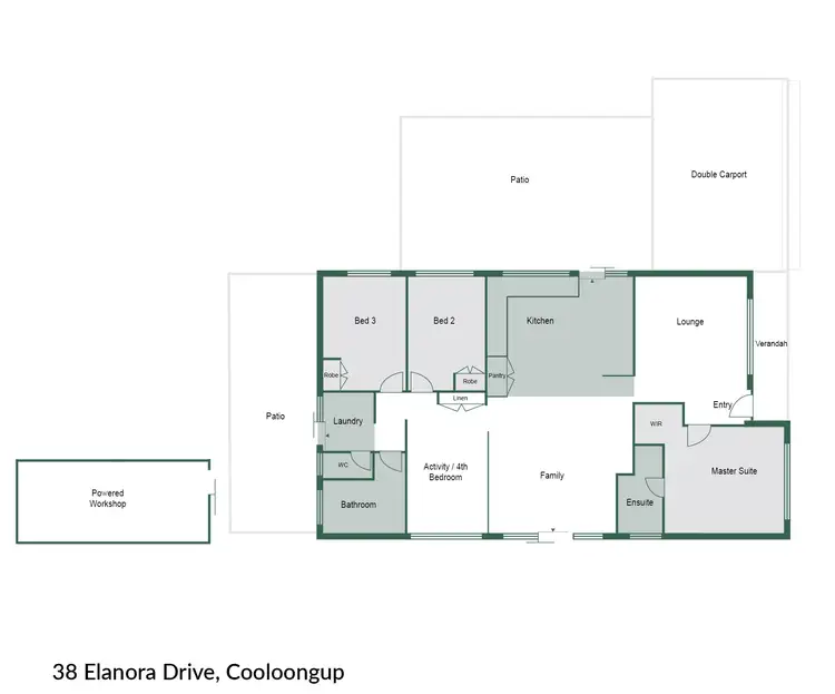 Floorplan of Homely house listing, 38 Elanora Drive, Cooloongup WA 6168