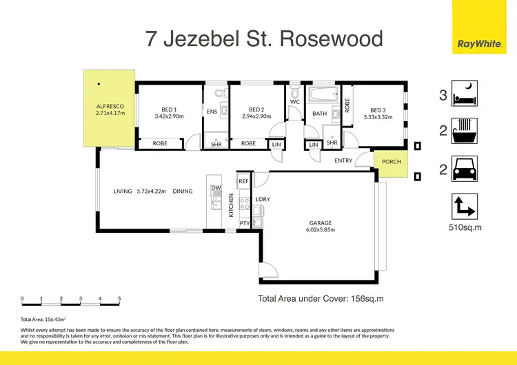 Floorplan of Homely house listing, 7 Jezebel Street, Rosewood QLD 4340