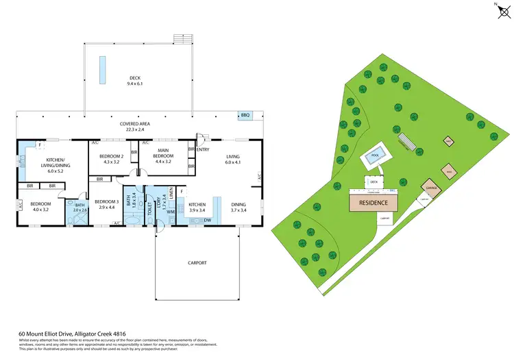 Floorplan of Homely house listing, 60 Mt Elliot Drive, Alligator Creek QLD 4816