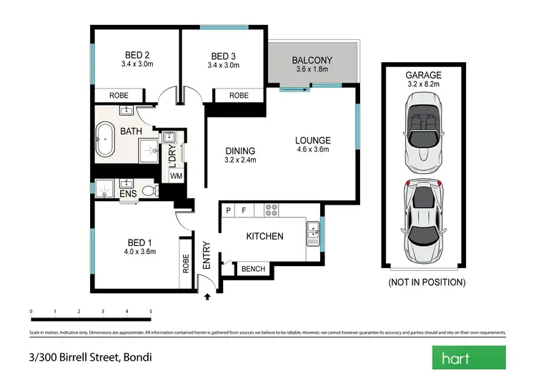 Floorplan of Homely apartment listing, 3/300 Birrell Street, Bondi NSW 2026