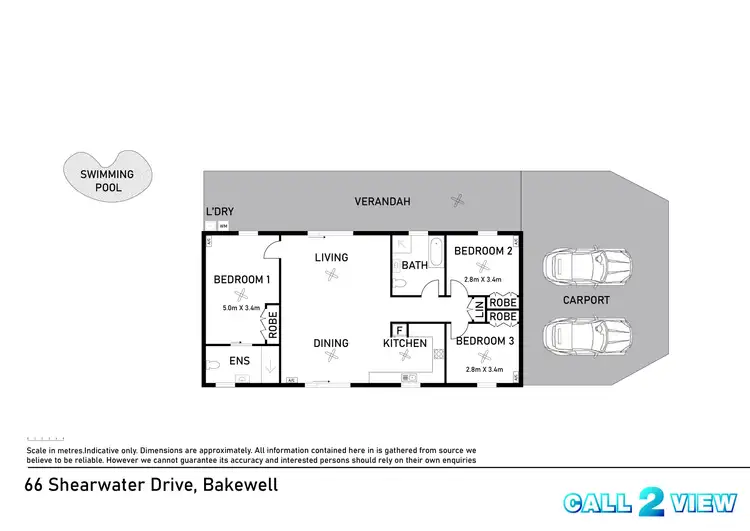 Floorplan of Homely house listing, 66 Shearwater Drive, Bakewell NT 832