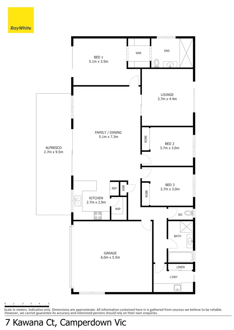 Floorplan of Homely house listing, 7 Kawana Court, Camperdown VIC 3260