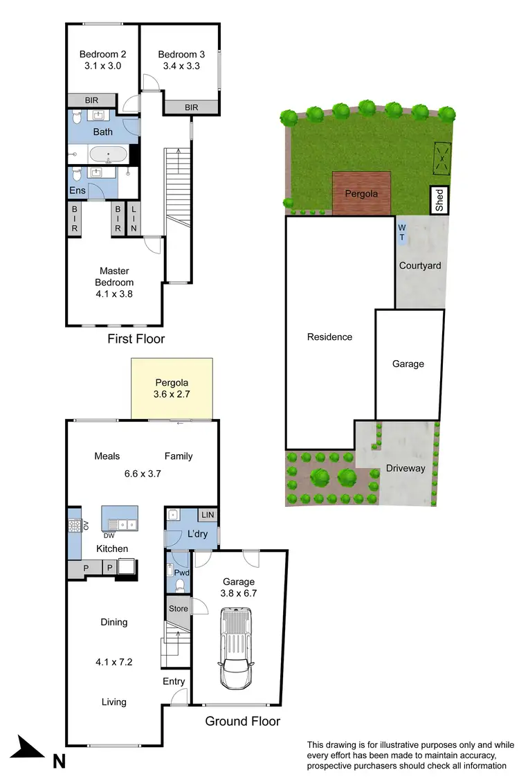 Floorplan of Homely house listing, 6 Edgbaston Way, Mulgrave VIC 3170
