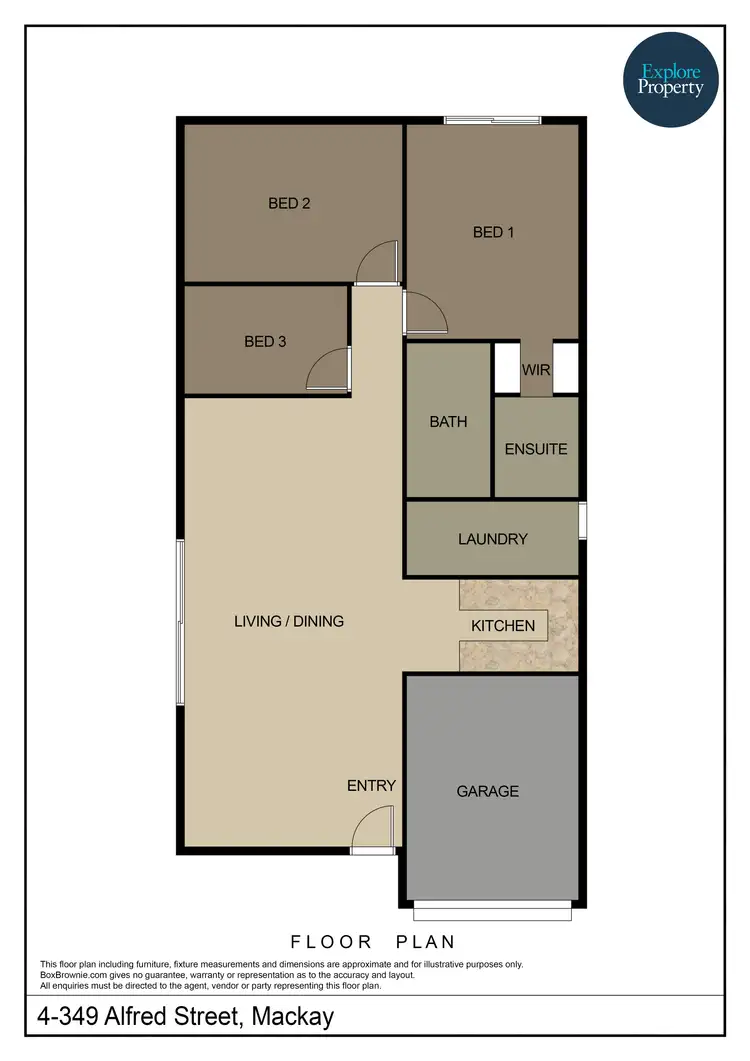 Floorplan of Homely unit listing, 4/349 Alfred Street, Mackay QLD 4740