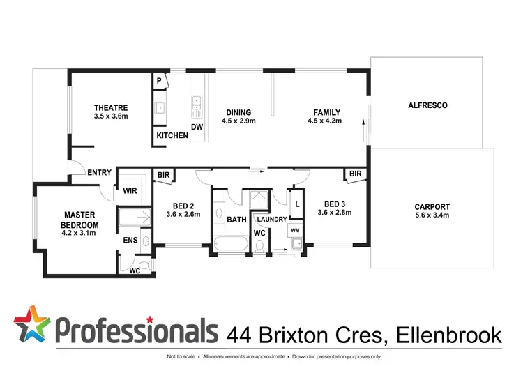 Floorplan of Homely house listing, 44 Brixton Crescent, Ellenbrook WA 6069