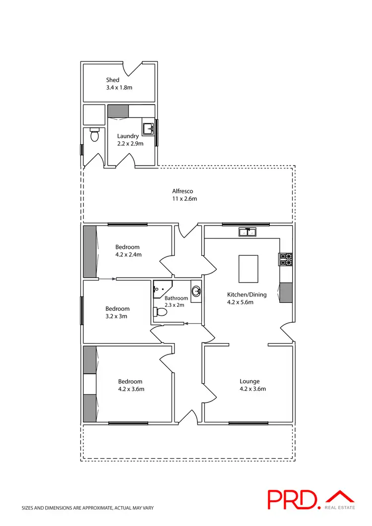 Floorplan of Homely house listing, 1 Mary Avenue, Mildura VIC 3500