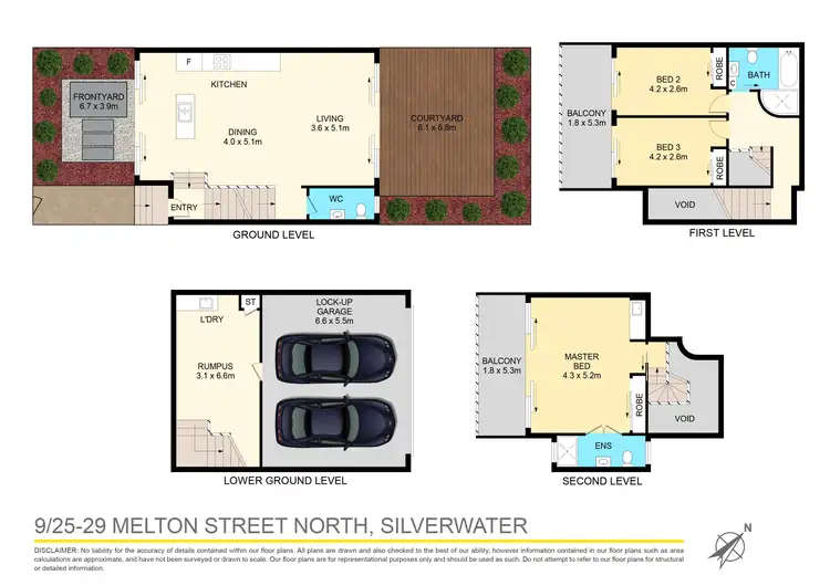 Floorplan of Homely townhouse listing, 9/25-29 Melton St North, Silverwater NSW 2128