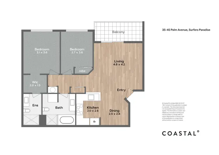 Floorplan of Homely unit listing, 229/35-45 Palm Avenue, Surfers Paradise QLD 4217