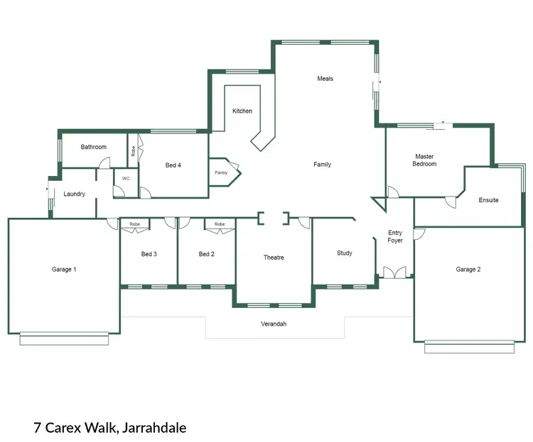 Floorplan of Homely house listing, 7 Carex Walk, Jarrahdale WA 6124
