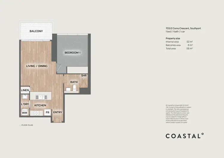 Floorplan of Homely apartment listing, 703/2 Como Crescent, Southport QLD 4215