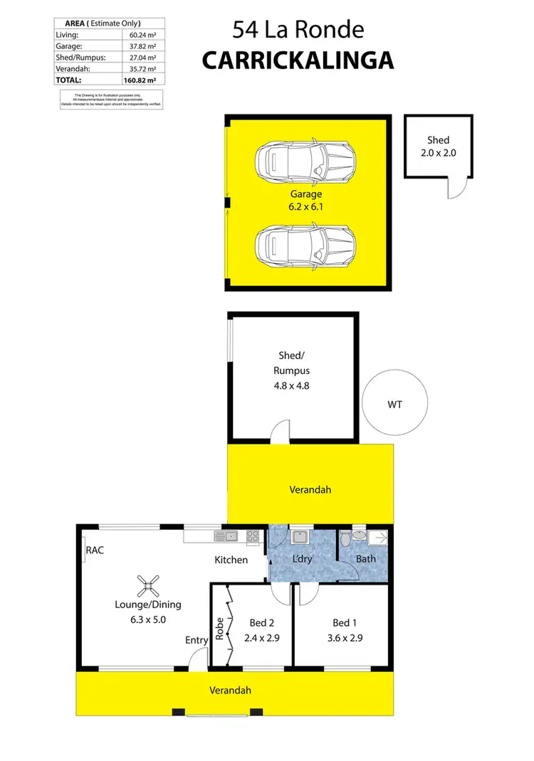 Floorplan of Homely house listing, 54 La Ronde, Carrickalinga SA 5204