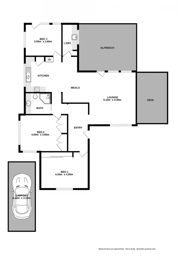 Floorplan of Homely house listing, 20 Mitchell Street, Wodonga VIC 3690