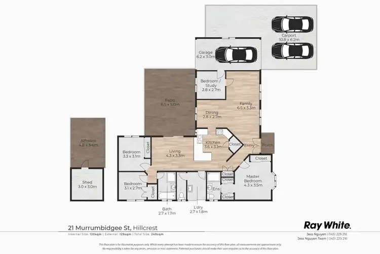 Floorplan of Homely house listing, 21 Murrumbidgee Street, Hillcrest QLD 4118