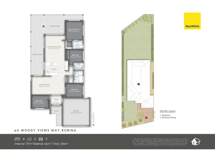 Floorplan of Homely house listing, 60 Woody Views Way, Robina QLD 4226