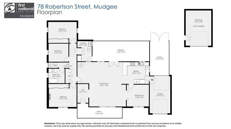Floorplan of Homely house listing, 78 Robertson Street, Mudgee NSW 2850