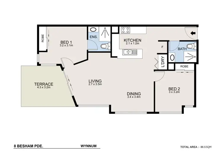 Floorplan of Homely unit listing, 9/8 Besham Parade, Wynnum QLD 4178