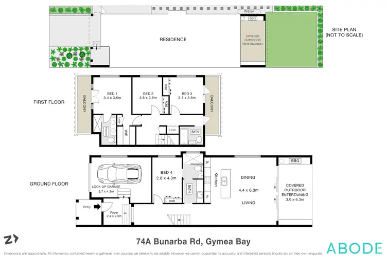 Floorplan of Homely house listing, 74a Bunarba Road, Gymea Bay NSW 2227