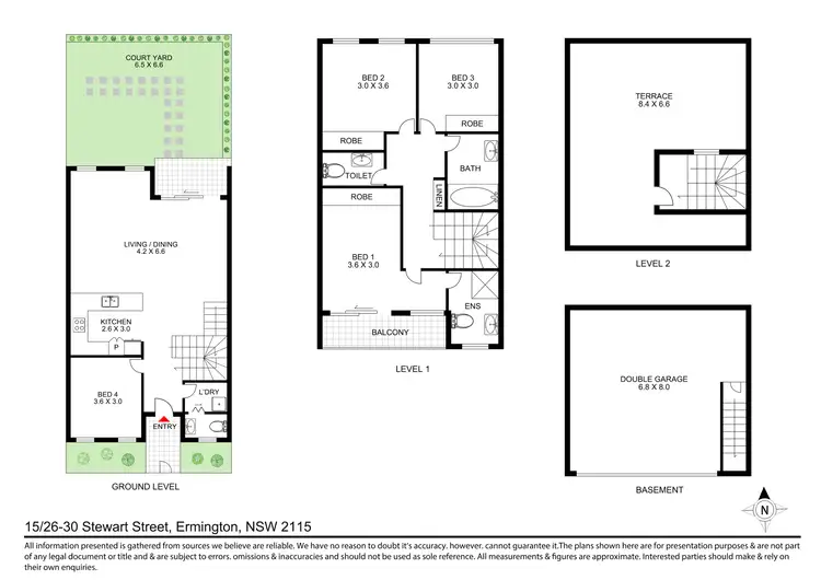 Floorplan of Homely townhouse listing, 15/26-30 Stewart street, Ermington NSW 2115