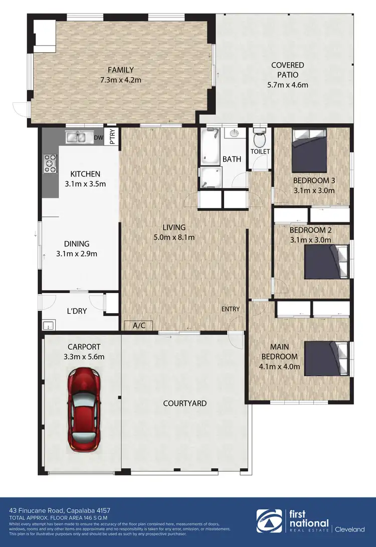 Floorplan of Homely house listing, 43 Finucane Road, Capalaba QLD 4157