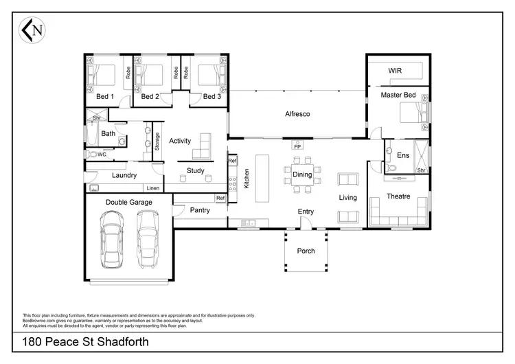 Floorplan of Homely house listing, 180 Peace Street, Shadforth WA 6333