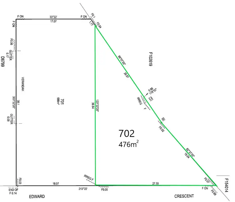 Floorplan of Homely land listing, Proposed Allotment 702 Edward Crescent, Evanston Park SA 5116
