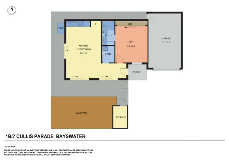 Floorplan of Homely unit listing, 1B/7 Cullis Parade, Bayswater VIC 3153