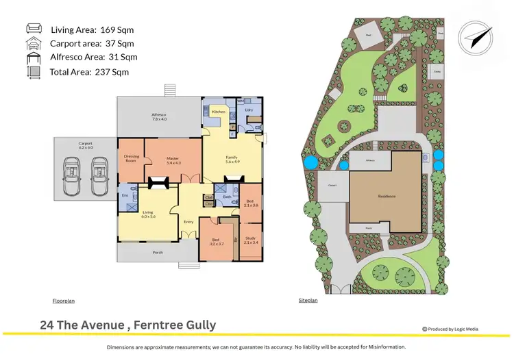 Floorplan of Homely house listing, 24 The Avenue, Ferntree Gully VIC 3156