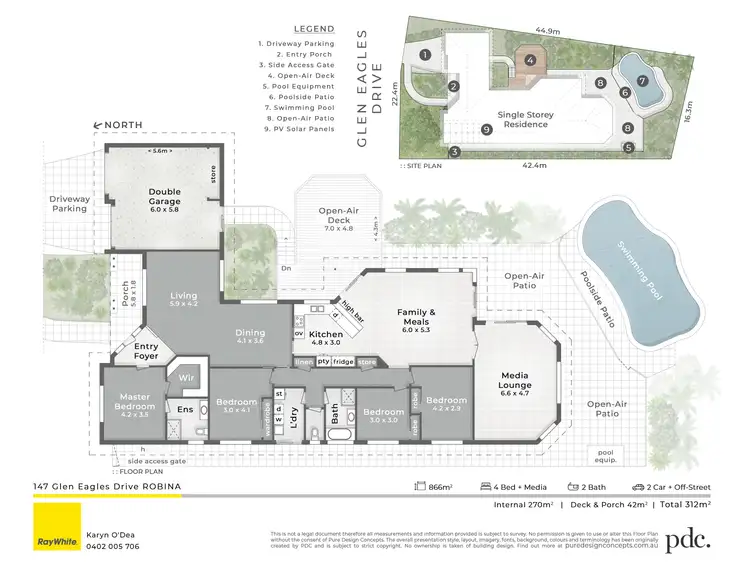 Floorplan of Homely house listing, 147 Glen Eagles Drive, Robina QLD 4226