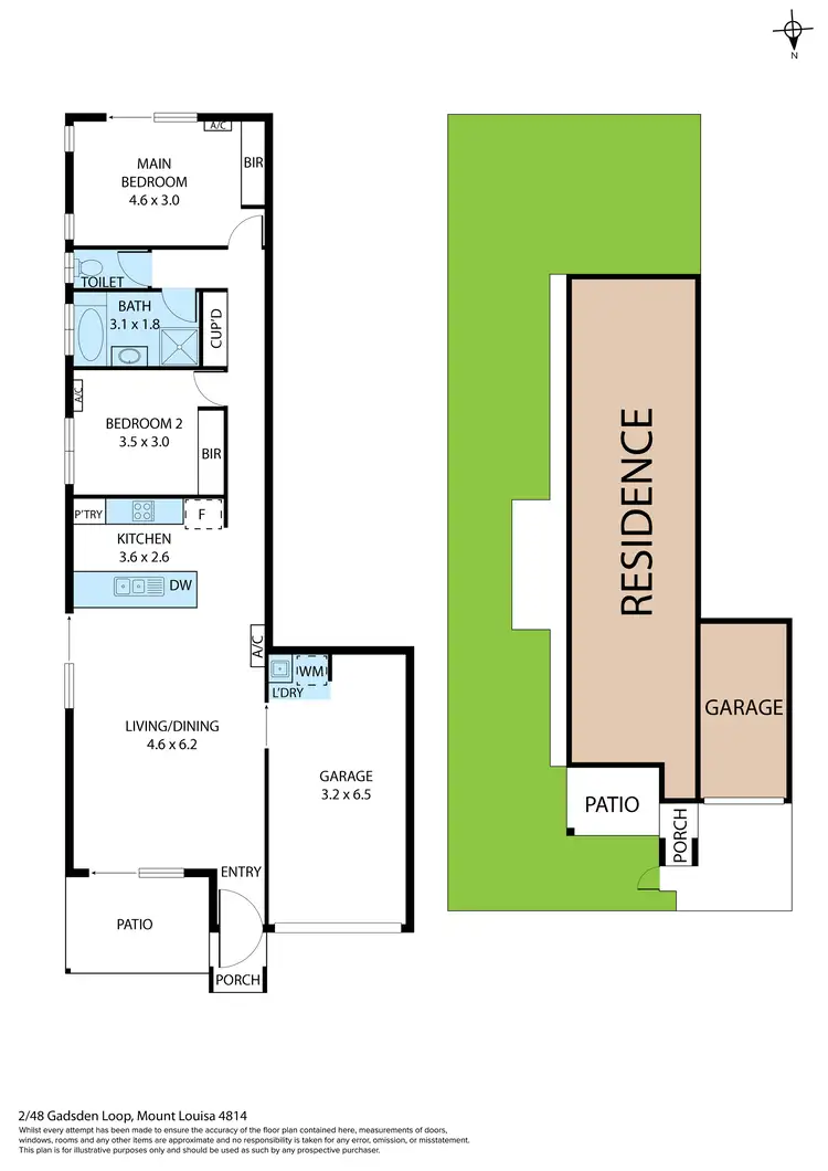 Floorplan of Homely house listing, 2/48 Gadsden Loop, Mount Louisa QLD 4814
