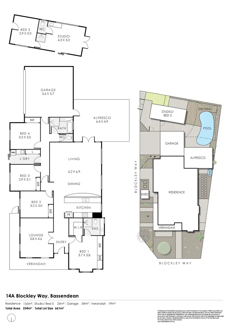 Floorplan of Homely house listing, 14A Blockley Way, Bassendean WA 6054