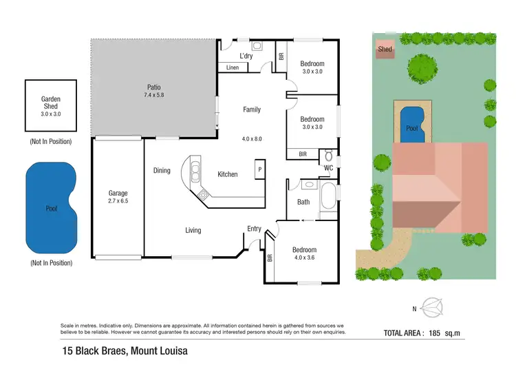 Floorplan of Homely house listing, 15 Black Braes Court, Mount Louisa QLD 4814