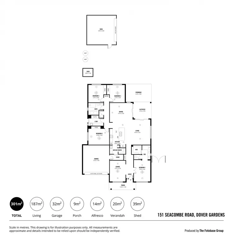Floorplan of Homely house listing, 151 Seacombe Road, Dover Gardens SA 5048