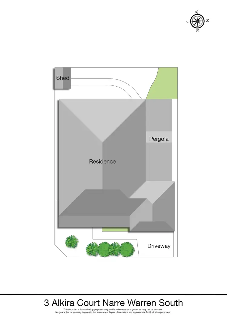 Floorplan of Homely house listing, 3 Alkira Court, Narre Warren South VIC 3805