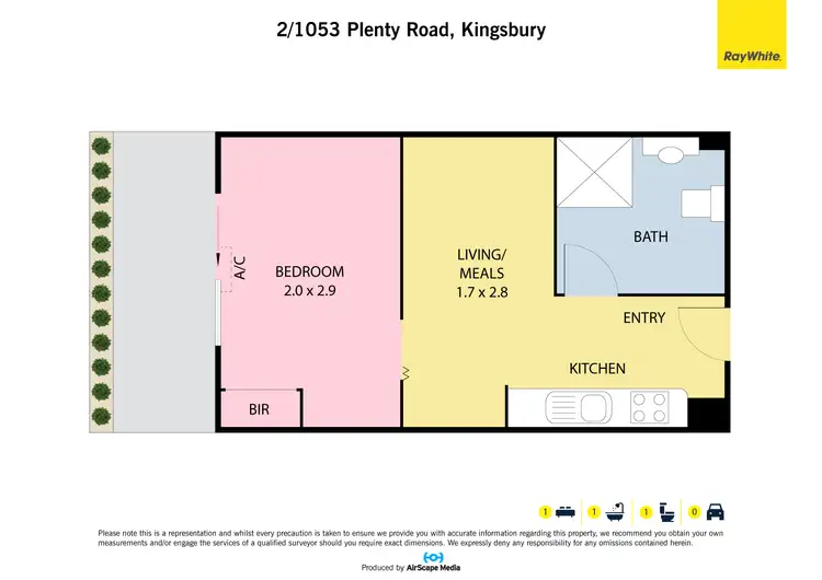 Floorplan of Homely apartment listing, 2/1053 Plenty Road, Kingsbury VIC 3083