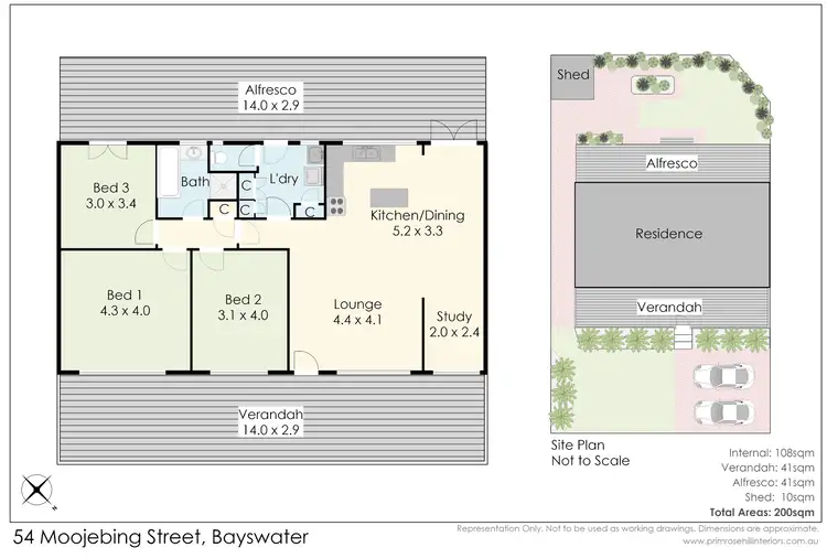 Floorplan of Homely house listing, 54 Moojebing Street, Bayswater WA 6053