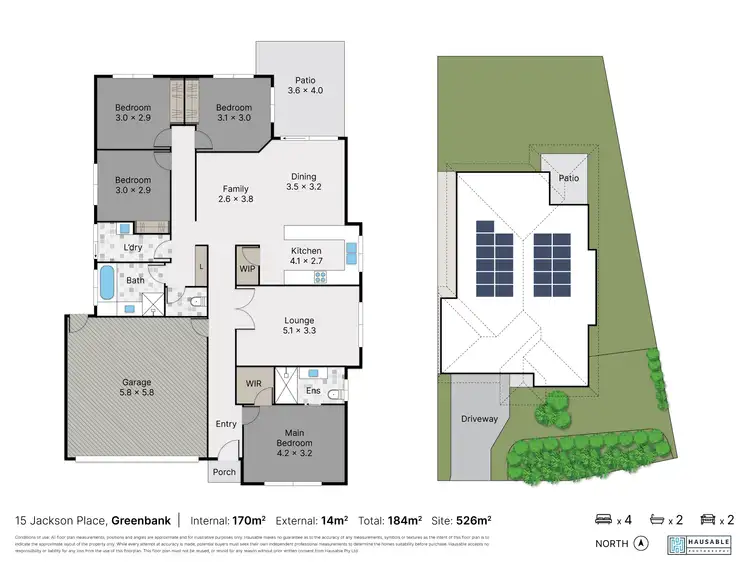 Floorplan of Homely house listing, 15 Jackson Place, Greenbank QLD 4124