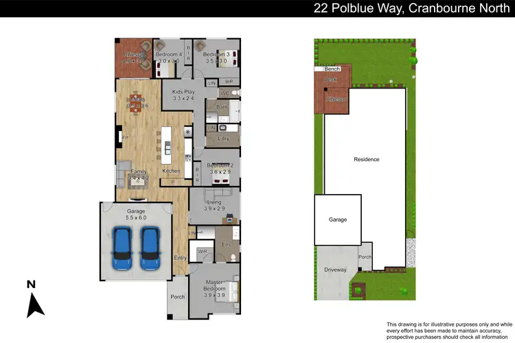 Floorplan of Homely other listing, 22 Polblue Street, Cranbourne North VIC 3977