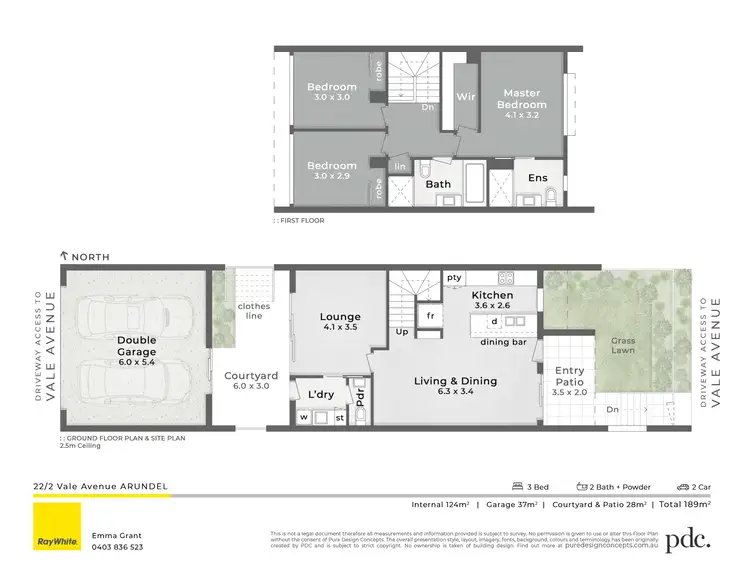 Floorplan of Homely townhouse listing, 22/2 Vale Avenue, Arundel QLD 4214