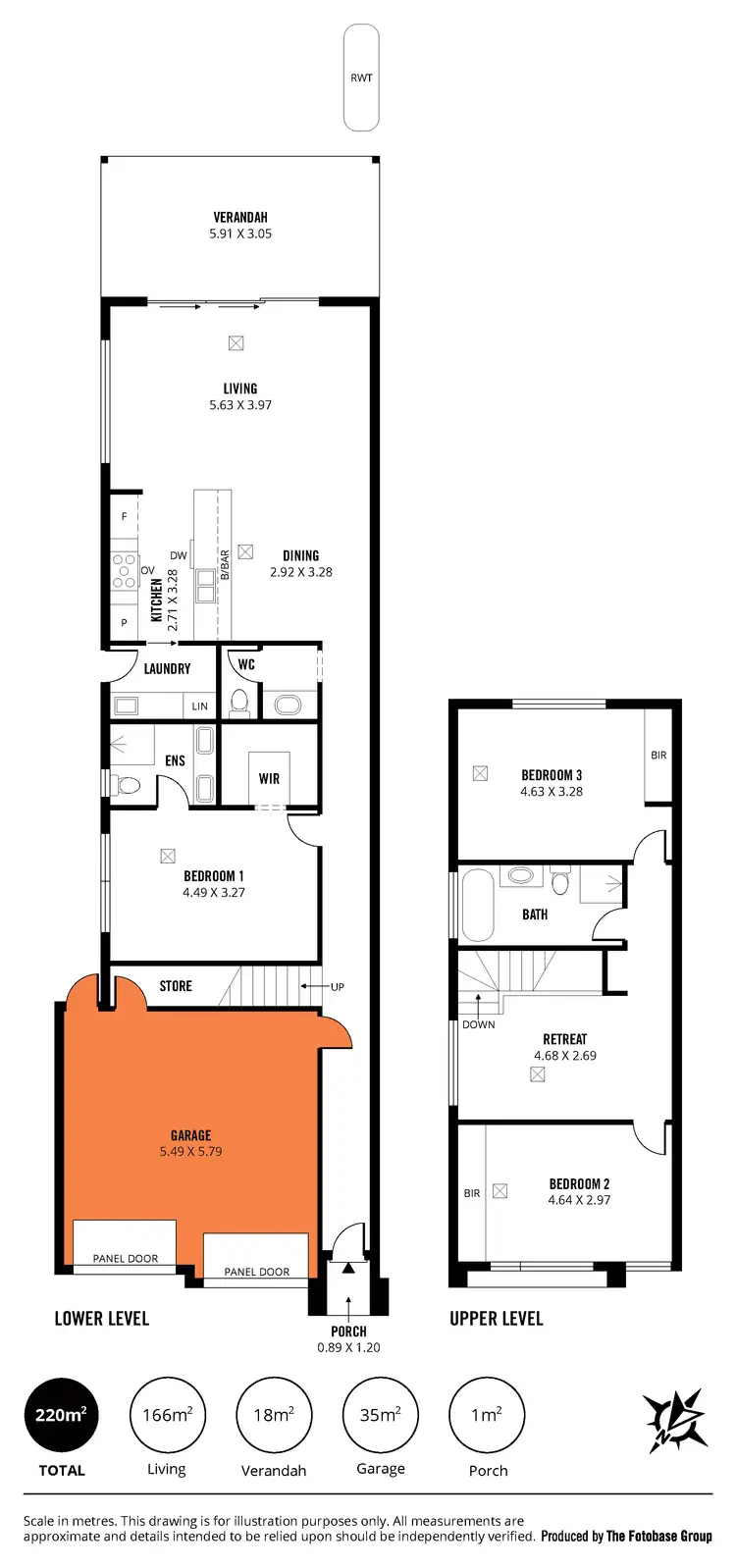 Floorplan of Homely townhouse listing, 13A Walker Avenue, Paradise SA 5075