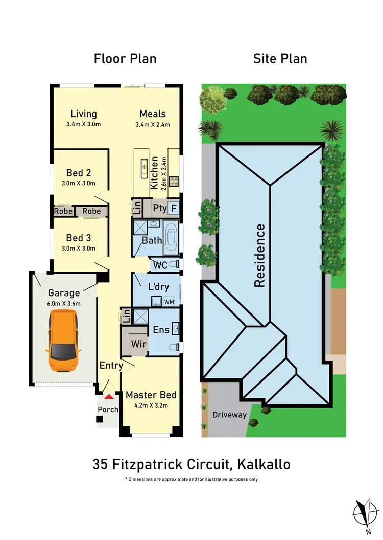 Floorplan of Homely house listing, 35 Fitzpatrick Circuit, Kalkallo VIC 3064