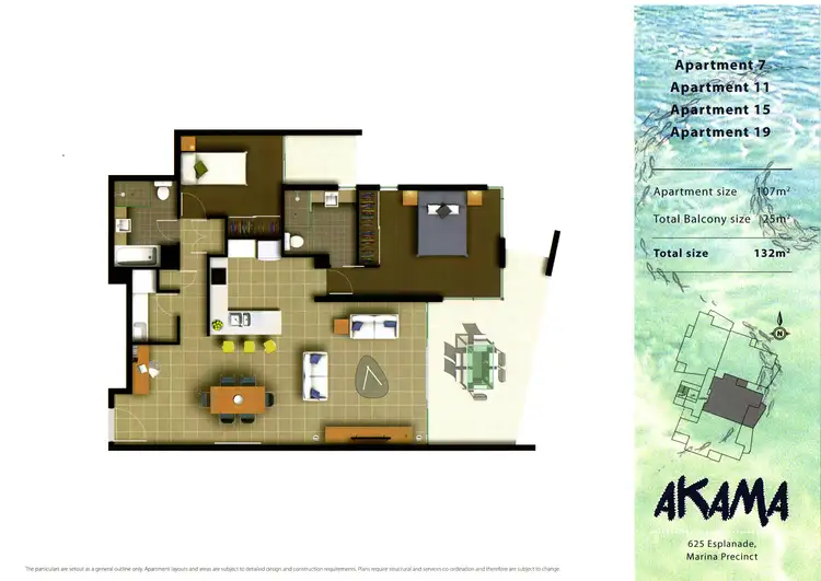 Floorplan of Homely unit listing, 15/625 Esplanade, Urangan QLD 4655