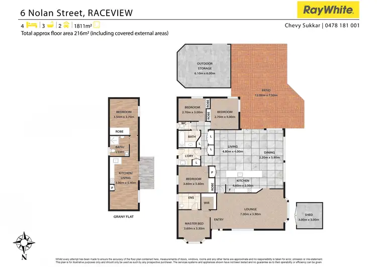 Floorplan of Homely house listing, 6 Nolan Street, Raceview QLD 4305