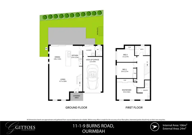Floorplan of Homely townhouse listing, 11/1-9 Burns Road, Ourimbah NSW 2258