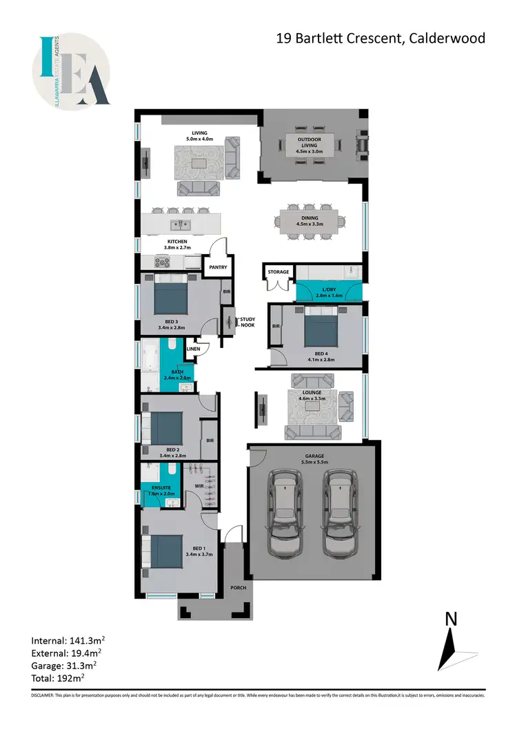 Floorplan of Homely house listing, 19 Bartlett Crescent, Calderwood NSW 2527